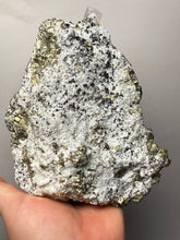 Load image into Gallery viewer, 6.8” New Find: Huanzala Mine Peru Sphalerite + Chalcopyrite + Apatite + Calcite + Quartz | Collector Display Specimen