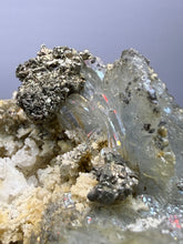 Load image into Gallery viewer, High-Grade Blue Barite with Iron Pyrite | Sidi Lahcen Mine, Nador, Morocco