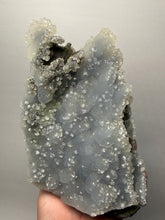 Load image into Gallery viewer, BIG Druzy Chalcedony Stalactite with Druzy Clear Apophyllite | Maharashtra, India