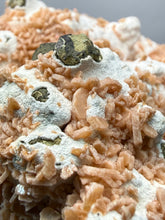 Load image into Gallery viewer, Peach Druzy Heulandite on Matrix – India | Rare Peach Crystal Mineral Specimen for Collectors & Display