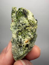 Load image into Gallery viewer, Gemmy Green Garnet on Matrix – Pakistan Collector Specimen
