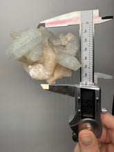 Load image into Gallery viewer, High-Grade Light Green Apophyllite on Pink Stilbite Zeolite | Indian Collector Mineral Specimen