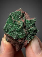 Load image into Gallery viewer, Brochantite Collector Mineral Specimen – Vivid Green Copper Crystals from Morocco
