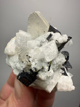 Load image into Gallery viewer, Dark Green Cap Stak Nala Tourmaline on Cleavelandite Matrix – Haramosh Mountains, Pakistan