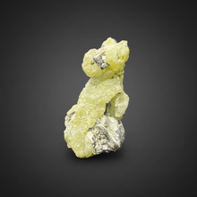 Load image into Gallery viewer, Vibrant Yellow Brucite Thumbnail Mineral Specimen | Collector Crystal from Killa Saifullah District in Balochistan Province, Pakistan