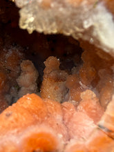 Load image into Gallery viewer, “Goblin Chalcedony” Pink & Orange Druzy Botryoidal Stalactites — Tichka Massif, High Atlas, Morocco
