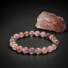 Load image into Gallery viewer, TRANSFORMATION BRACELET super 7 & Rutile - MED 8MM Beads