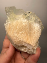 Load image into Gallery viewer, High-Grade Light Green Apophyllite on Pink Stilbite Zeolite | Indian Collector Mineral Specimen