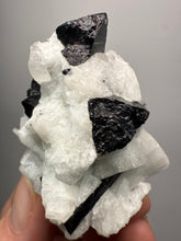 Load image into Gallery viewer, Dark Green Cap Stak Nala Tourmaline with Cleavelandite Matrix – Haramosh Mountains, Pakistan