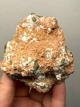 Load image into Gallery viewer, Peach Druzy Heulandite on Matrix – India | Rare Peach Crystal Mineral Specimen for Collectors & Display