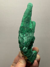 Load image into Gallery viewer, 5.5” High-Grade Malachite Stalactite “Cave” Formation | DR Congo | Mineral Collector Specimen