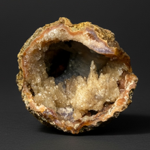 Load image into Gallery viewer, “Goblin Chalcedony” Pink & Orange Druzy Botryoidal Stalactites — Tichka Massif, High Atlas, Morocco