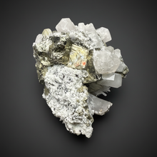 Load image into Gallery viewer, 3.5” New Find: Huanzala Mine Peru Sphalerite + Chalcopyrite + Apatite + Calcite + Quartz | Collector Display Specimen