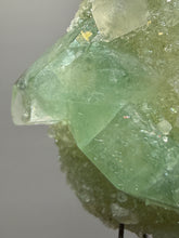 Load image into Gallery viewer, Luminous Mint Apophyllite with Glittering Druzy Sugar Quartz – India