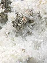 Load image into Gallery viewer, 3.1” New Find: Huanzala Mine Peru Sphalerite + Chalcopyrite + Apatite + Calcite + Quartz | Collector Display Specimen