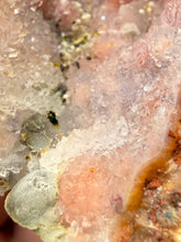 Load image into Gallery viewer, “Goblin Chalcedony” Pink & Orange Druzy Botryoidal Stalactites — Tichka Massif, High Atlas, Morocco