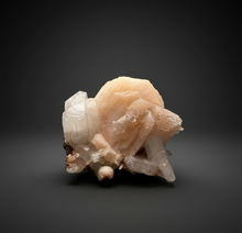 Load image into Gallery viewer, High-Grade Apophyllite on Pink Stilbite Zeolite | Indian Collector Mineral Specimen