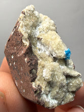 Load image into Gallery viewer, Rare Electric Blue Cavansite on Druzy Matrix – Collector Mineral Specimen | India