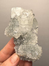 Load image into Gallery viewer, Druzy Chalcedony Stalactites with Druzy Clear Apophyllite | Maharashtra, India