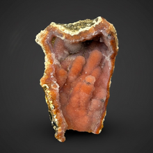 Load image into Gallery viewer, “Goblin Chalcedony” Pink & Orange Druzy Botryoidal Stalactites — Tichka Massif, High Atlas, Morocco