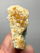 Load image into Gallery viewer, Hessonite Garnet Cluster on Matrix – Natural Collector Specimen from Pakistan | High-Grade Orange-Red Garnet Crystals