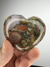 Load image into Gallery viewer, Cobra Jasper Puff Heart from India • High Grade