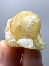 Load image into Gallery viewer, Rare Botryoidal Yellow Fluorite on Quartz Matrix Collector Mineral Specimen – Maharashtra, India