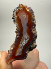 Load image into Gallery viewer, Polished Malawi Agate Half – High-Grade African Banded Agate Display Specimen