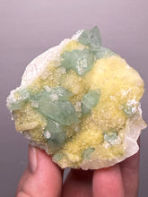 Load image into Gallery viewer, Luminous Mint Apophyllite with Glittering Druzy Sugar Quartz – India