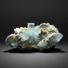Load image into Gallery viewer, Premium Aquamarine with Mica on Matrix Collector Mineral Specimen – Nagar Valley, Pakistan