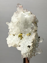 Load image into Gallery viewer, Chalcopyrite on Quartz Specimen | Borieva Mine, Madan Ore Field, Rhodope Mountains, Bulgaria