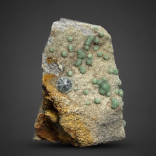 Load image into Gallery viewer, High-Grade Green Wavellite Collectors Specimen - Radiating Botryoidal Crystal Formation - Arkansas, USA