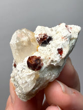 Load image into Gallery viewer, High-Grade Naturally Faceted Red Spessartine Garnet on Matrix — Skardu, Pakistan