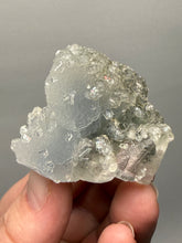 Load image into Gallery viewer, Druzy Chalcedony Stalactite with Druzy Clear Apophyllite & Optical Calcite | Maharashtra, India
