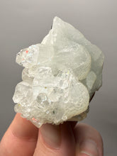 Load image into Gallery viewer, Gemmy Clear Apophyllite on Botryoidal Druzy Chalcedony | Zeolite Mineral Specimen | Maharashtra, India