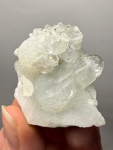 Load image into Gallery viewer, Gemmy Clear Apophyllite on Botryoidal Druzy Chalcedony | Zeolite Mineral Specimen | Maharashtra, India