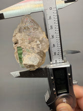 Load image into Gallery viewer, Bicolor Blue Green Tourmaline on Clear Quartz Crystal | Pegmatite Mineral Specimen from Pakistan
