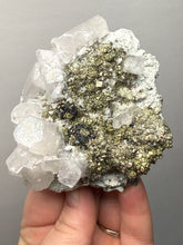 Load image into Gallery viewer, 3.3” New Find: Huanzala Mine Peru Sphalerite + Chalcopyrite + Apatite + Calcite + Quartz | Collector Display Specimen