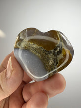 Load image into Gallery viewer, Cobra Jasper Puff Heart from India • High Grade
