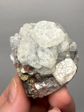 Load image into Gallery viewer, Lustrous Apophyllite over Red Heulandite (Zeolite Pocket) — Deccan Traps, Maharashtra, India