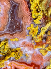 Load image into Gallery viewer, Pink Yellow Red Moroccan Agate | High Atlas Mountains •UNPOLISHED LAPIDARY SLAB