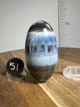 Load image into Gallery viewer, Lingam - Blue Opal with Chalcedony from India