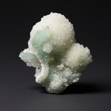 Load image into Gallery viewer, Luminous Mint Apophyllite with Glittering Druzy Sugar Quartz – India