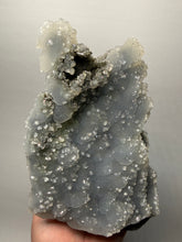 Load image into Gallery viewer, BIG Druzy Chalcedony Stalactite with Druzy Clear Apophyllite | Maharashtra, India