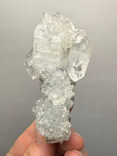Load image into Gallery viewer, Druzy Chalcedony Stalactites with Druzy Clear Apophyllite | Maharashtra, India
