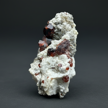 Load image into Gallery viewer, High-Grade Naturally Faceted Red Spessartine Garnet on Matrix — Skardu, Pakistan