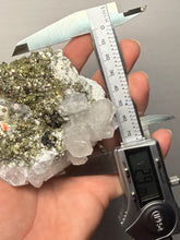 Load image into Gallery viewer, 3.3” New Find: Huanzala Mine Peru Sphalerite + Chalcopyrite + Apatite + Calcite + Quartz | Collector Display Specimen