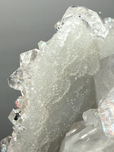 Load image into Gallery viewer, High-Luster Apophyllite with Red Heulandite & Pink Stilbite on Druzy Chalcedony