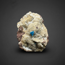Load image into Gallery viewer, Rare Electric Blue Cavansite on Druzy Matrix – Collector Mineral Specimen | India