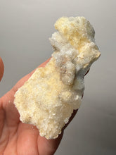 Load image into Gallery viewer, RARE COMBO Moroccan Ram’s Horn Selenite (Gypsum) with Yellow Botryoidal Fluorite Display Specimen